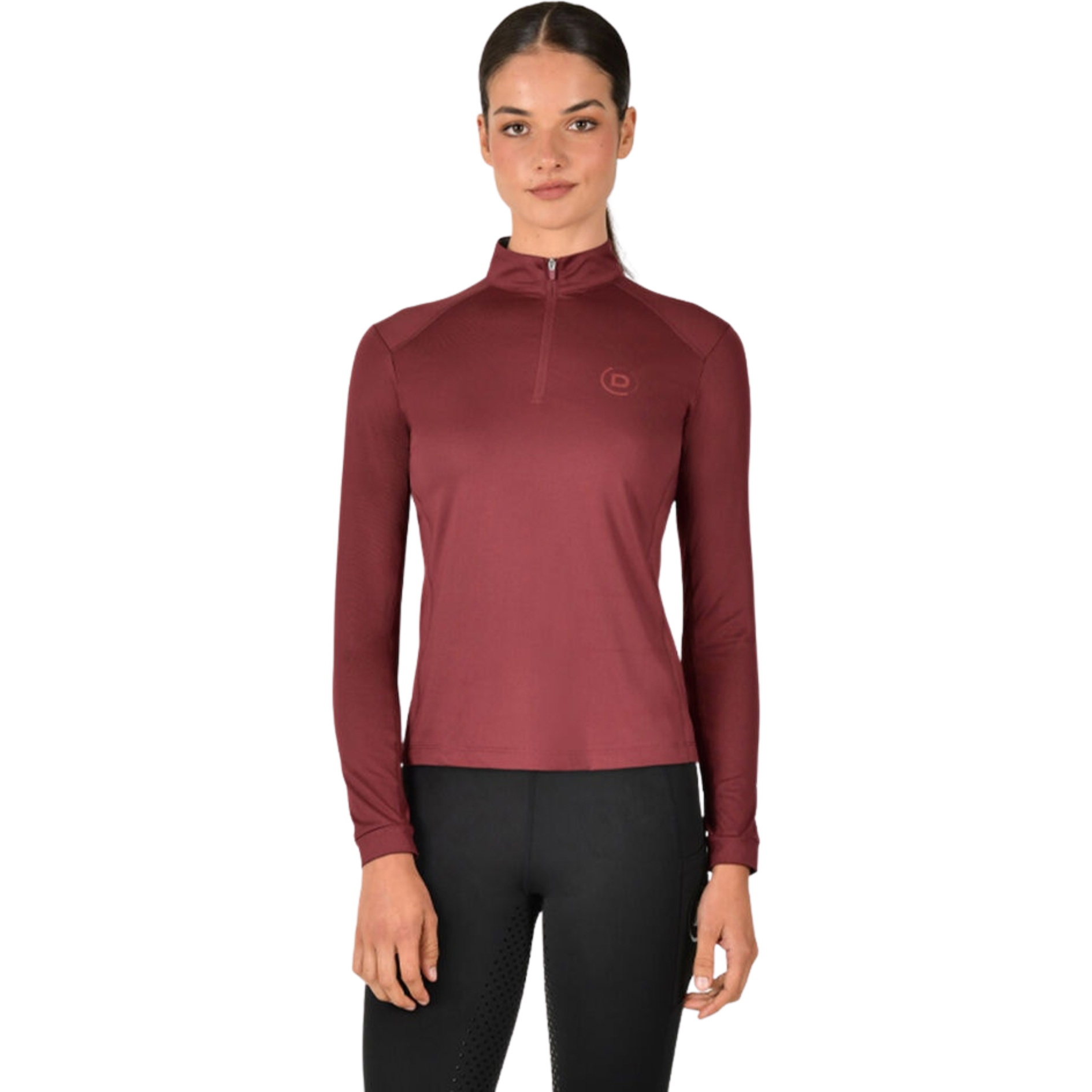 Dublin Womens Breathable Long Sleeve Riding Top 1027709 - Cabernet